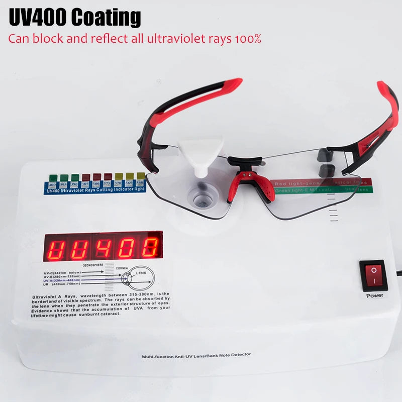 ROCKBROS Photochromic Cycling Glasses Bike Bicycle Glasses Sports Men's Sunglasses MTB Road Cycling Eyewear Protection Goggles - Reliefff.co