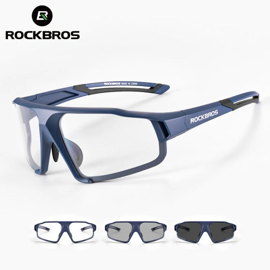 ROCKBROS Photochromic Cycling Glasses Bike Bicycle Glasses Sports Men's Sunglasses MTB Road Cycling Eyewear Protection Goggles - Reliefff.co